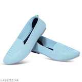 Teal knit loafer shoes