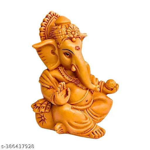 Resin Ganesh dashboard idol, 6x5x8 cm Alaukik Latest Design for car decor
