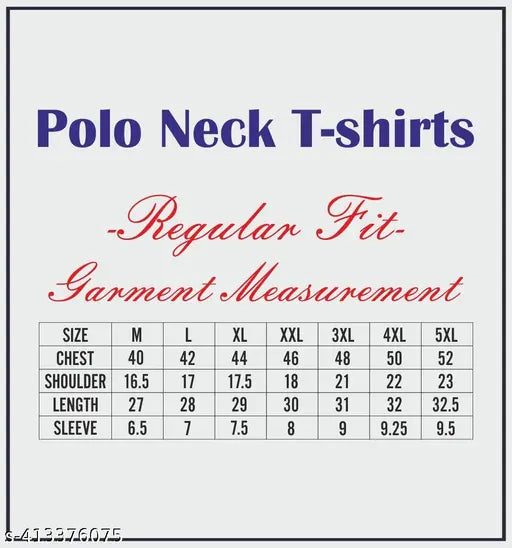MERRIMENT Men's Printed Polo Tshirt