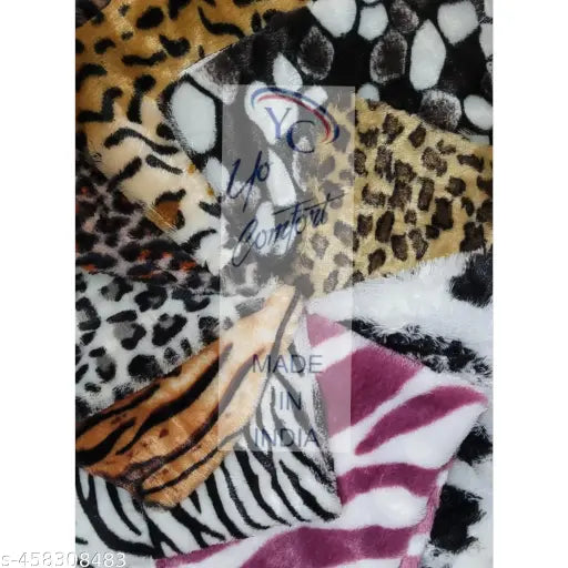 YOCOMFORT Girl's and Women Tortoise Animal Print Fancy Fur Shawl and Scarf-27X70 INCHES .