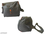 Multi colored cross bag, possibly made of cloth or canvas