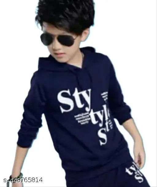 KIDS BOYS/GIRLS HOODED NECK FULL SLEEVES PRINTED T SHIRT,PACK OF 2