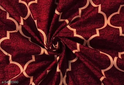 144 TC Microfiber Double 3D Printed Bedsheet(pack of 1, Multicolor)