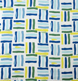 Light green and blue checkered cotton bedsheets with pillow covers (180tc), Vardaan Prime Collections for double bed (7ft x 75ft)