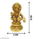 Brass Ayyappan Statue - Detailed, traditional Indian idol of Lord Ayyappa for home or office decoration