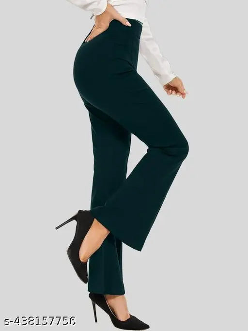 Cotton blend solid net NEW STYLE KRARA pack of 2 women's lounge pants - soft, stylish, and comfortable Indian export