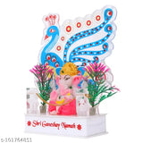Crystal acrylic Ganesh LED night lamp, portable home decor, color-changing wall light