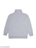 Grey zipper jacket for boys' winter wear