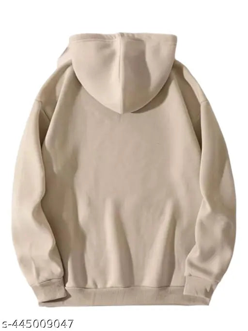 Beige Espresso coffee hoodie, cotton blend long sleeves, printed front side, stylish & comfortable premium fabric, made in 100% pure cotton, machine washable, India-made