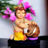 Resin Krishna statue, elegant home decor, Indian God Lord Krishna figurine, 15.5cm x 18.5cm x 9cm