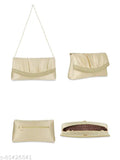 Cream clutch wallet purse with metal zipper and adjustable shoulder strap for a woman