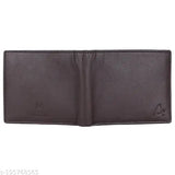 Brown genuine leather men's slim wallet, RFID protected, casual trendy collection