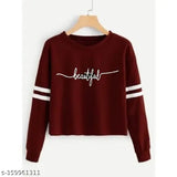 Stylish cotton blend full-sleeve round neck sweatshirts for girls & women (pack of 2), printed design, ideal for year-round wear, premium quality, soft & lightweight