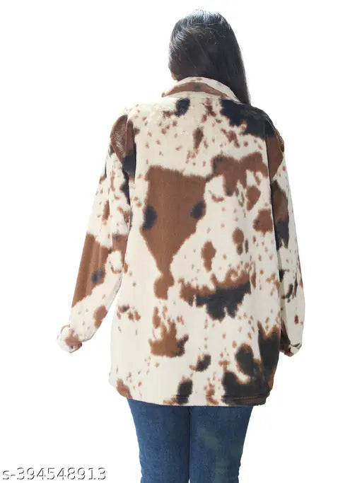 Women Tie-dye Fur Over Size Sweatshirt .