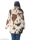 Women Tie-dye Fur Over Size Sweatshirt .