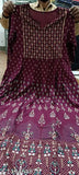 Maroon anrkali kurta with embroidered border