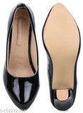 Patent leather bellies ballerinas, soft & comfortable women's slip-ons, solid design, Indian origin