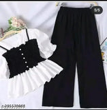 Indian short-sleeved Top & Bottom 2PCS set, casual wear for women
