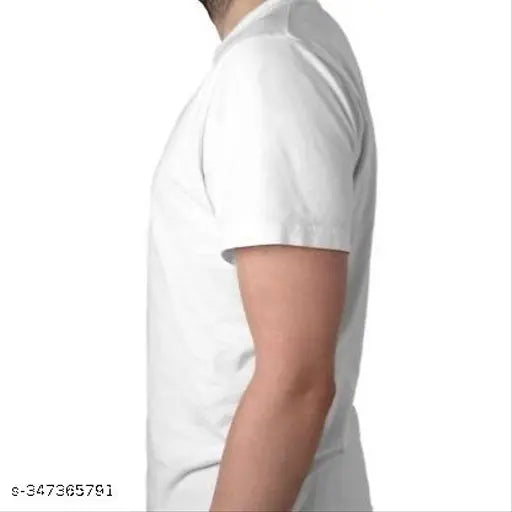 Akhilesh Yadav Men's cotton-blend short sleeve t-shirt with printed pattern, available in various sizes from XXS to XXL. Comfortable and premium quality apparel for men, Made in India