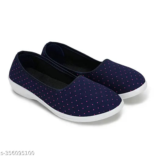 Synthetic print ballerinas in latest collection, comfortable & fashionable for women and girls. Slip-on design, sizes IND-5 to IND-8, Indian origin