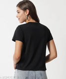 Short-sleeve printed crepe tunic for women, size S (bust 36in), made in India