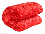 Red cotton fleece blanket