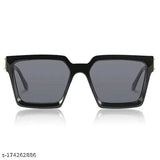 Adjustable sporty black baseball cap with white embroidered logo, black polarized lens Badshah sunglasses, and square band (pack of 3). Best gift for men and boys. Cotton material, ideal for casual wear