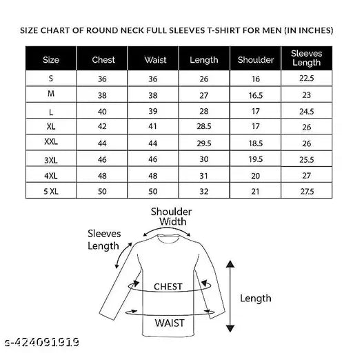 Soft cotton blend, full sleeve printed round neck t-shirt for men - colorblocked design, unmatched comfort and durability