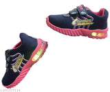 Multicolor mesh shoes with disco lights for boys & girls, high-quality gum calfskin upper, ideal for party wear and everyday use