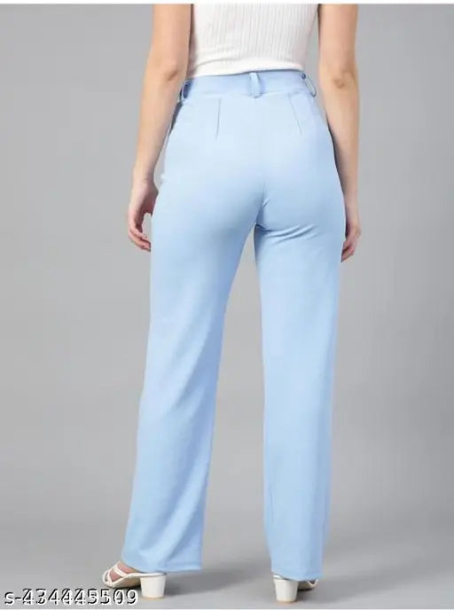 Stretchy lycra women's trousers, classic look pack of 2, trendy fashion for any occasion
