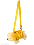 Classy Kids Sling bag, yellow fabric, animal print