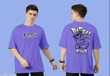 Mens oversized combo pack cotton t-shirts, half sleeve round neck, printed, baggy fit for men, casual wear - 2 pcs: M, L, XL (India)