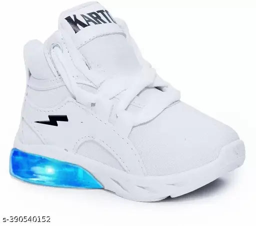 Kids' LED mesh shoes with PVC sole, ideal for boys and girls in various sizes (18-24 Months, 2-2.5 Years, 2.5-3 Years, 3-3.5 Years, 3.5-4 Years, 4-5 Years), from India