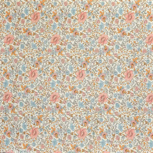 Alliance Glace Cotton Super Soft Elastic Fitted King Size Double Bed Sheet with 2 Pillow Covers, 6ft x 6.5ft - Floral print, ideal for summer, adult use