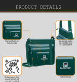 The image shows a shoulder purse from FANCIEY, suitable for daily use or travel. This casual crossbody bag is designed with functionality in mind