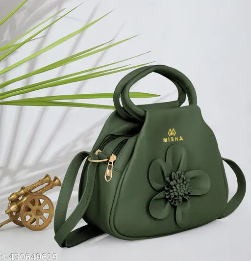 Golden chain embellished sling bag for women