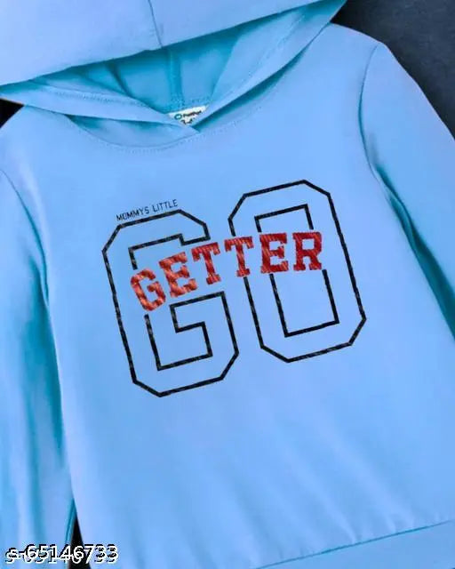 Kids Aqua Blue Cotton kids sweatshirts & hoodies