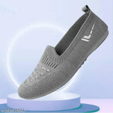 Lightweight synthetic Slip-On Ballerinas in Solid Style - Elecant A2 FL-01, available in white, navy, grey, and teal, for women & girls. Breathable, versatile, and suitable for various activities