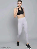 Solid net Lycra leggings by Earth Joy, ideal for yoga and gym workouts