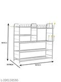 Stainless steel kitchen dish rack with adjustable height, ideal for organizing and drying dishes