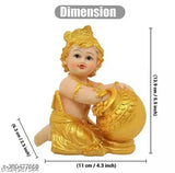 Resin Krishna statue, 6 inch tall, Indian handcrafted, perfect for pooja or home decor