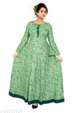 Green silk kameez with traditional embroidery and long sleeves
