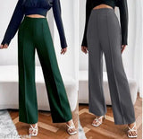 Gorgeous cotton blend solid karara pant for women, regular fit trousers India