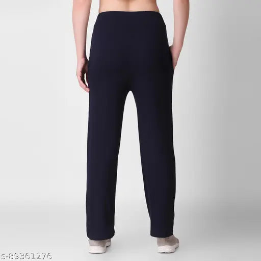 Navy blue jumpsuit with elastic waistband