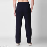 Navy blue jumpsuit with elastic waistband