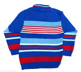 navy-blue-woolen-striped-full-sleeve-sweater-pant-set-childrens-fashion