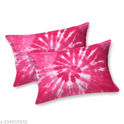 Jaipuri Shibori Bandhej tie-dye, 100% cotton king size bedsheet with 2 stitched pillow covers - vibrant botanical print, ideal for summer