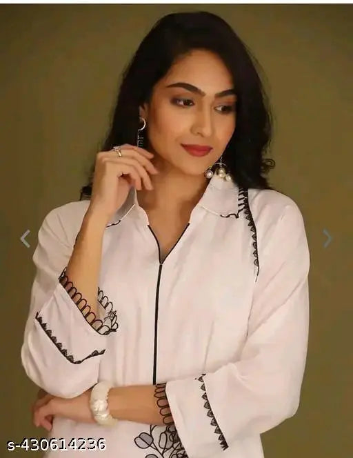 Rayon Aakarsha printed net kurta set with palazzos, three-quarter sleeves, for women