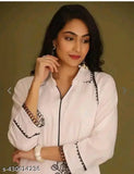 Rayon Aakarsha printed net kurta set with palazzos, three-quarter sleeves, for women