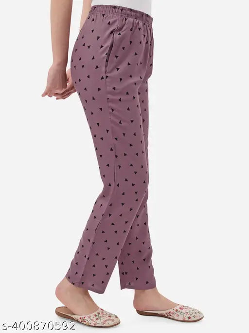 Anjir Women's Premium Cotton Pyjama Pants with Pockets
